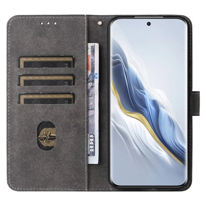 For Honor Magic6 5G Cell Phone Case RFID Blocking Drop Protection Wallet Cover with Hand Strap