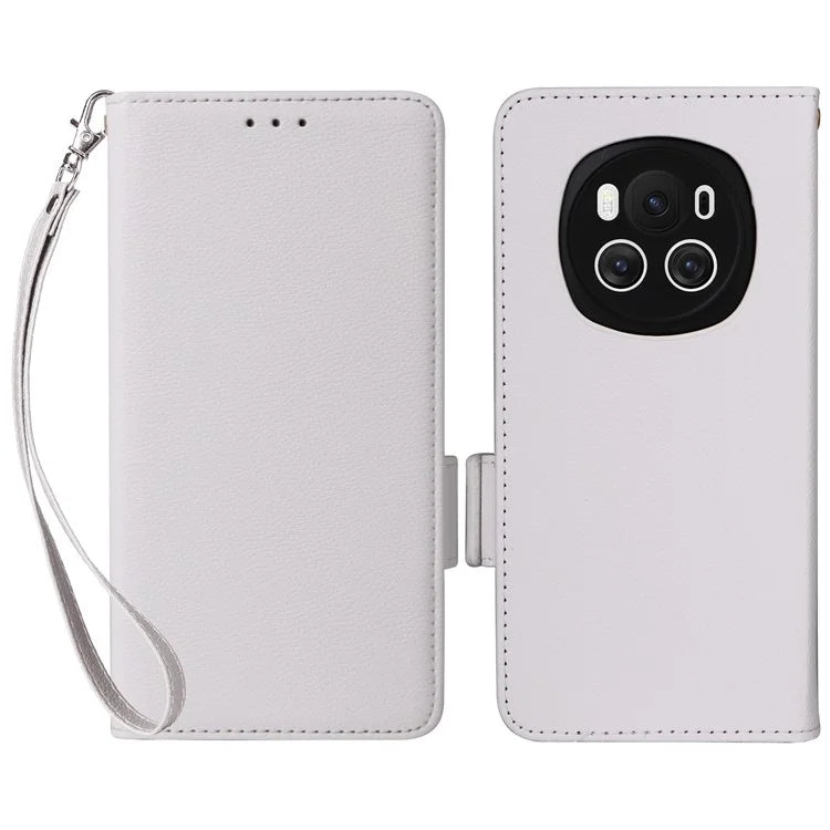 For Honor Magic6 5G Cell Phone Case Litchi Texture Wallet Folio Leather Cover