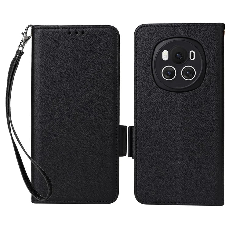 For Honor Magic6 5G Cell Phone Case Litchi Texture Wallet Folio Leather Cover