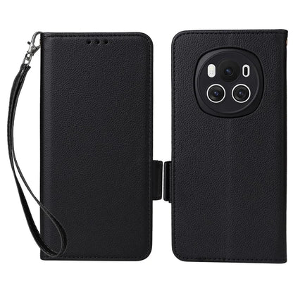 For Honor Magic6 5G Cell Phone Case Litchi Texture Wallet Folio Leather Cover