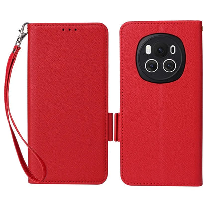 For Honor Magic6 5G Cell Phone Case Litchi Texture Wallet Folio Leather Cover