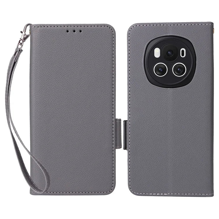 For Honor Magic6 5G Cell Phone Case Litchi Texture Wallet Folio Leather Cover