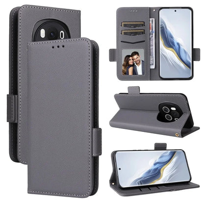 For Honor Magic6 5G Cell Phone Case Litchi Texture Wallet Folio Leather Cover