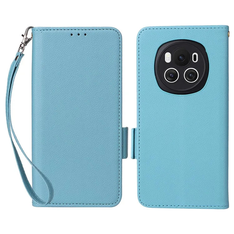 For Honor Magic6 5G Cell Phone Case Litchi Texture Wallet Folio Leather Cover