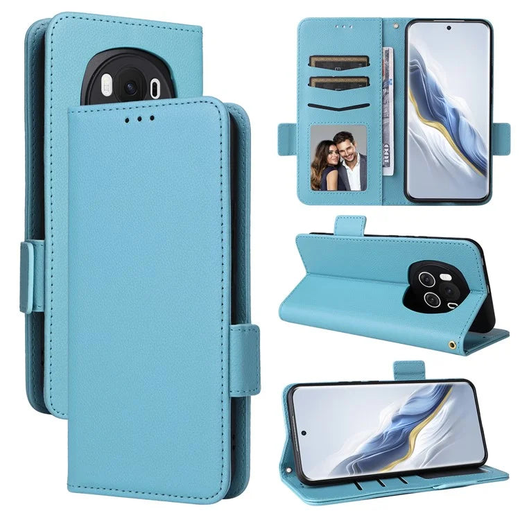 For Honor Magic6 5G Cell Phone Case Litchi Texture Wallet Folio Leather Cover