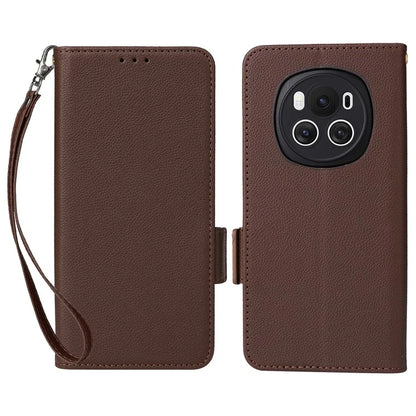 For Honor Magic6 5G Cell Phone Case Litchi Texture Wallet Folio Leather Cover