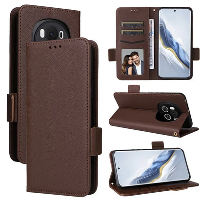 For Honor Magic6 5G Cell Phone Case Litchi Texture Wallet Folio Leather Cover