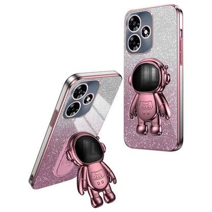 For Transsion Infinix HOT 30 Play / Transsion Infinix HOT 30 Play NFC Case Glitter Powder Kickstand PC+TPU Phone Cover