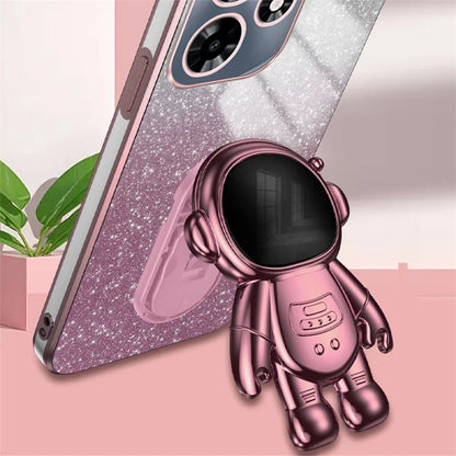 For Transsion Infinix HOT 30 Play / Transsion Infinix HOT 30 Play NFC Case Glitter Powder Kickstand PC+TPU Phone Cover