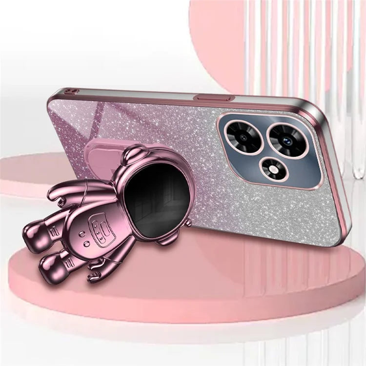 For Transsion Infinix HOT 30 Play / Transsion Infinix HOT 30 Play NFC Case Glitter Powder Kickstand PC+TPU Phone Cover