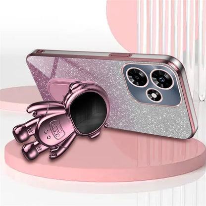 For Transsion Infinix HOT 30 Play / Transsion Infinix HOT 30 Play NFC Case Glitter Powder Kickstand PC+TPU Phone Cover