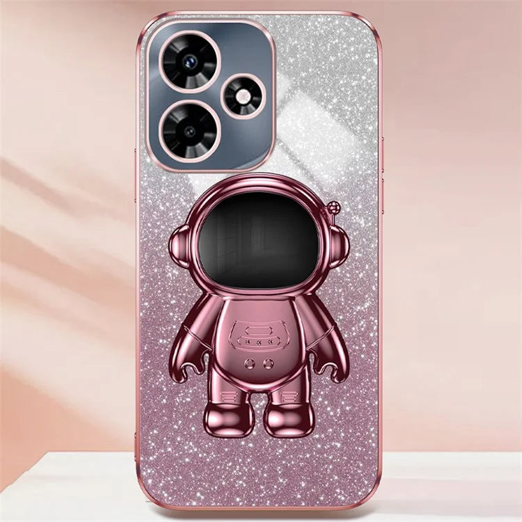 For Transsion Infinix HOT 30 Play / Transsion Infinix HOT 30 Play NFC Case Glitter Powder Kickstand PC+TPU Phone Cover