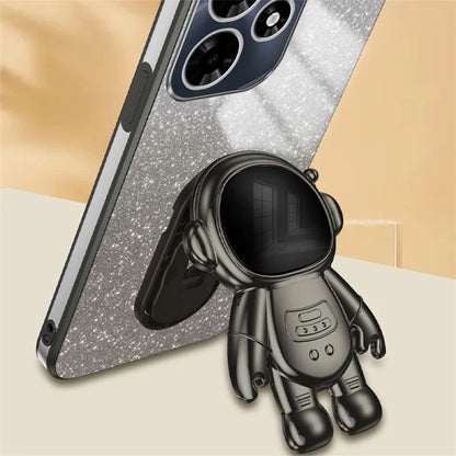 For Transsion Infinix HOT 30 Play / Transsion Infinix HOT 30 Play NFC Case Glitter Powder Kickstand PC+TPU Phone Cover