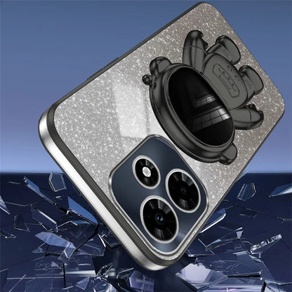 For Transsion Infinix HOT 30 Play / Transsion Infinix HOT 30 Play NFC Case Glitter Powder Kickstand PC+TPU Phone Cover