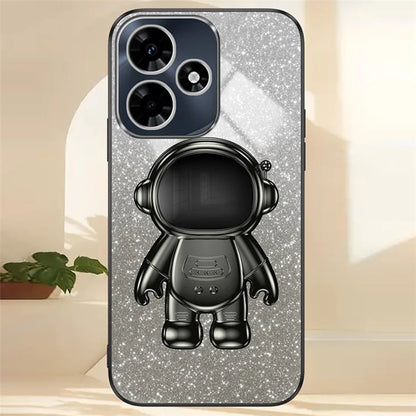 For Transsion Infinix HOT 30 Play / Transsion Infinix HOT 30 Play NFC Case Glitter Powder Kickstand PC+TPU Phone Cover