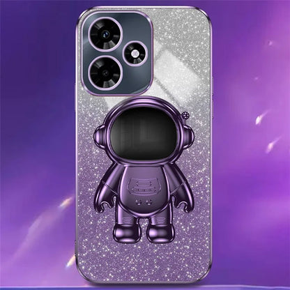 For Transsion Infinix HOT 30 Play / Transsion Infinix HOT 30 Play NFC Case Glitter Powder Kickstand PC+TPU Phone Cover
