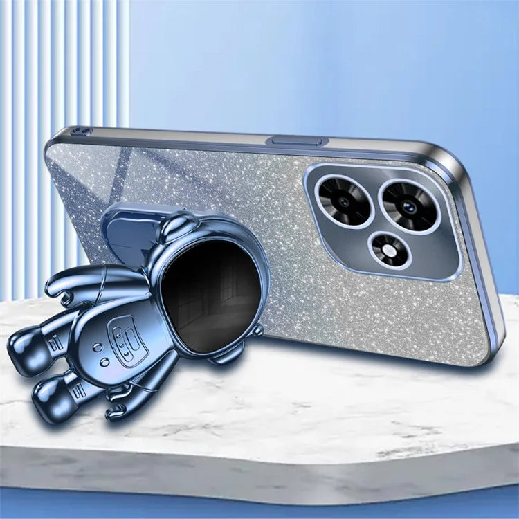 For Transsion Infinix HOT 30 Play / Transsion Infinix HOT 30 Play NFC Case Glitter Powder Kickstand PC+TPU Phone Cover