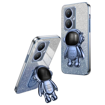 Dustproof Phone Case for vivo Y35m+ 5G / Y35+ 5G / Y27 4G Cover Stable Kickstand PC+TPU Phone Shell