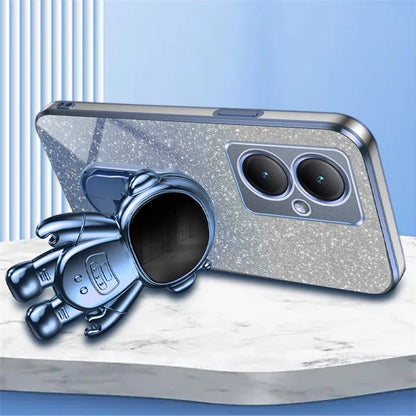 Dustproof Phone Case for vivo Y35m+ 5G / Y35+ 5G / Y27 4G Cover Stable Kickstand PC+TPU Phone Shell