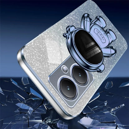 Dustproof Phone Case for vivo Y35m+ 5G / Y35+ 5G / Y27 4G Cover Stable Kickstand PC+TPU Phone Shell