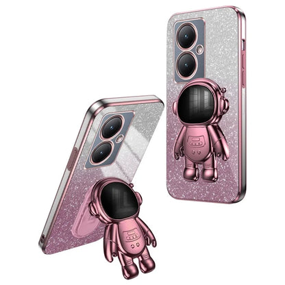 Dustproof Phone Case for vivo Y35m+ 5G / Y35+ 5G / Y27 4G Cover Stable Kickstand PC+TPU Phone Shell