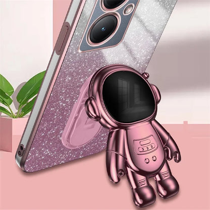 Dustproof Phone Case for vivo Y35m+ 5G / Y35+ 5G / Y27 4G Cover Stable Kickstand PC+TPU Phone Shell