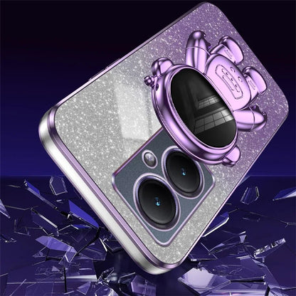Dustproof Phone Case for vivo Y35m+ 5G / Y35+ 5G / Y27 4G Cover Stable Kickstand PC+TPU Phone Shell
