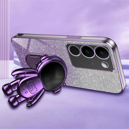 Slim-Fit Phone Case for vivo S17 Pro 5G / S17 5G Anti-Scratch Phone Shell Kickstand PC+TPU Cover