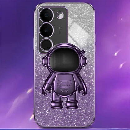 Slim-Fit Phone Case for vivo S17 Pro 5G / S17 5G Anti-Scratch Phone Shell Kickstand PC+TPU Cover