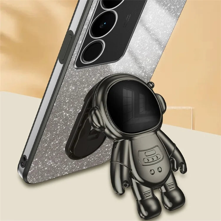 Slim-Fit Phone Case for vivo S17 Pro 5G / S17 5G Anti-Scratch Phone Shell Kickstand PC+TPU Cover