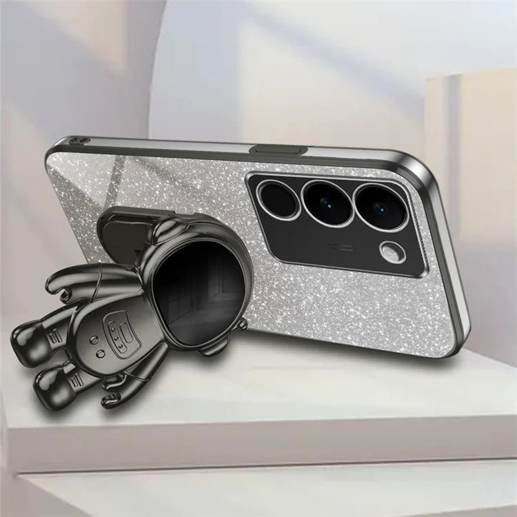 Slim-Fit Phone Case for vivo S17 Pro 5G / S17 5G Anti-Scratch Phone Shell Kickstand PC+TPU Cover