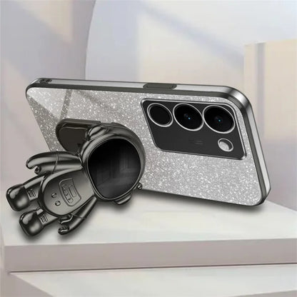 Slim-Fit Phone Case for vivo S17 Pro 5G / S17 5G Anti-Scratch Phone Shell Kickstand PC+TPU Cover