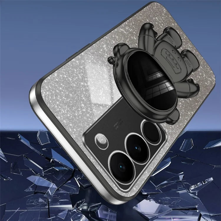 Slim-Fit Phone Case for vivo S17 Pro 5G / S17 5G Anti-Scratch Phone Shell Kickstand PC+TPU Cover