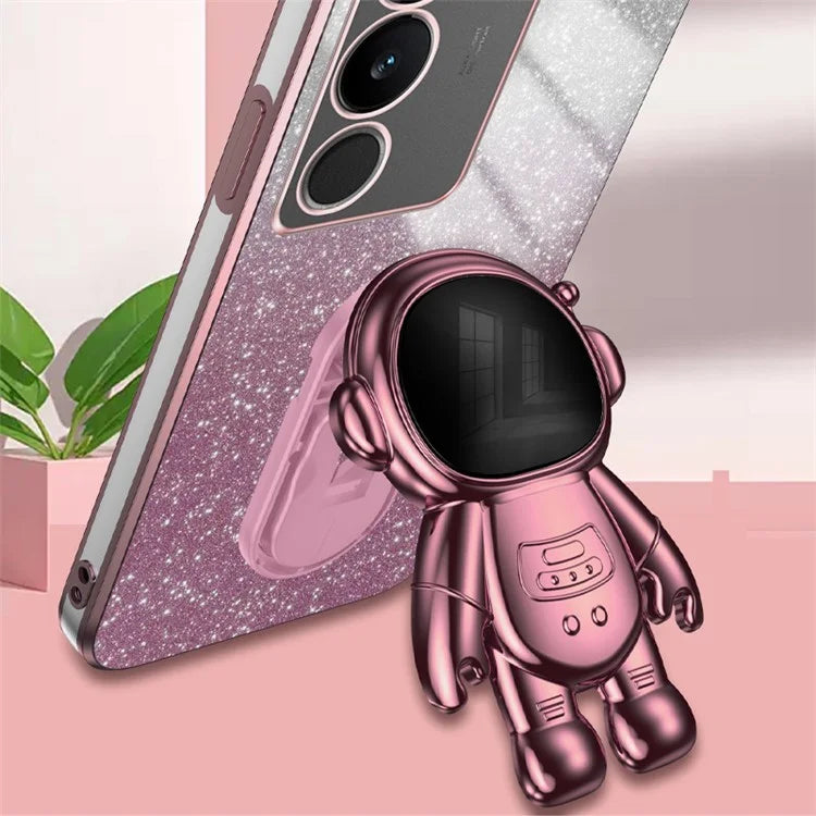 Slim-Fit Phone Case for vivo S17 Pro 5G / S17 5G Anti-Scratch Phone Shell Kickstand PC+TPU Cover