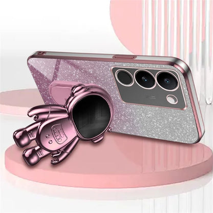 Slim-Fit Phone Case for vivo S17 Pro 5G / S17 5G Anti-Scratch Phone Shell Kickstand PC+TPU Cover