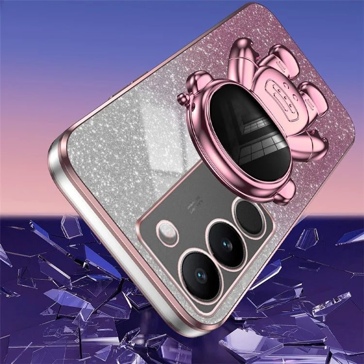 Slim-Fit Phone Case for vivo S17 Pro 5G / S17 5G Anti-Scratch Phone Shell Kickstand PC+TPU Cover