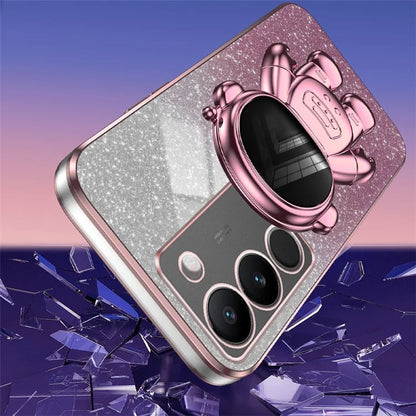 Slim-Fit Phone Case for vivo S17 Pro 5G / S17 5G Anti-Scratch Phone Shell Kickstand PC+TPU Cover