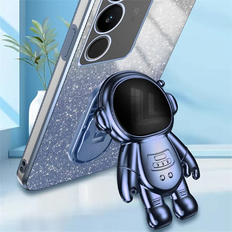 Slim-Fit Phone Case for vivo S17 Pro 5G / S17 5G Anti-Scratch Phone Shell Kickstand PC+TPU Cover