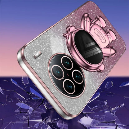 For vivo X90 Pro+ 5G Electroplating PC+TPU Cell Phone Case Dustproof Kickstand Cover