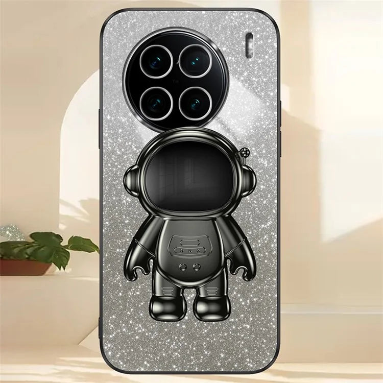 For vivo X90 Pro+ 5G Electroplating PC+TPU Cell Phone Case Dustproof Kickstand Cover