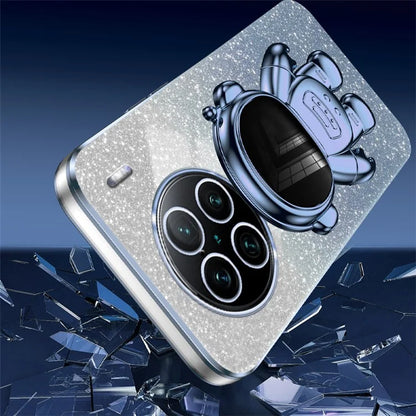 For vivo X90 Pro+ 5G Electroplating PC+TPU Cell Phone Case Dustproof Kickstand Cover