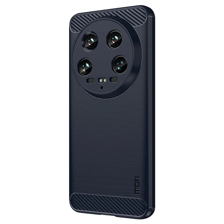MOFI JK TPU Series-1 For Xiaomi 14 Ultra TPU Case Protective Phone Cover Carbon Fiber Texture