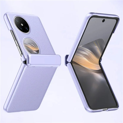 For Huawei Pocket 2 Case Leather Coated PC Hinge Protection Skin-touch Phone Cover