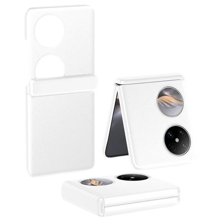 For Huawei Pocket 2 Case Leather Coated PC Hinge Protection Skin-touch Phone Cover