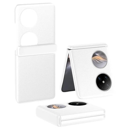 For Huawei Pocket 2 Case Leather Coated PC Hinge Protection Skin-touch Phone Cover