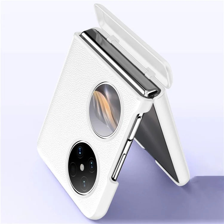 For Huawei Pocket 2 Case Leather Coated PC Hinge Protection Skin-touch Phone Cover