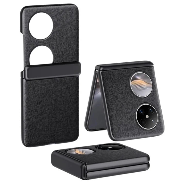 For Huawei Pocket 2 Case Leather Coated PC Hinge Protection Skin-touch Phone Cover