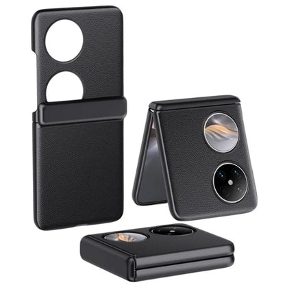 For Huawei Pocket 2 Case Leather Coated PC Hinge Protection Skin-touch Phone Cover