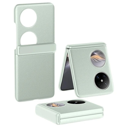 For Huawei Pocket 2 Case Leather Coated PC Hinge Protection Skin-touch Phone Cover