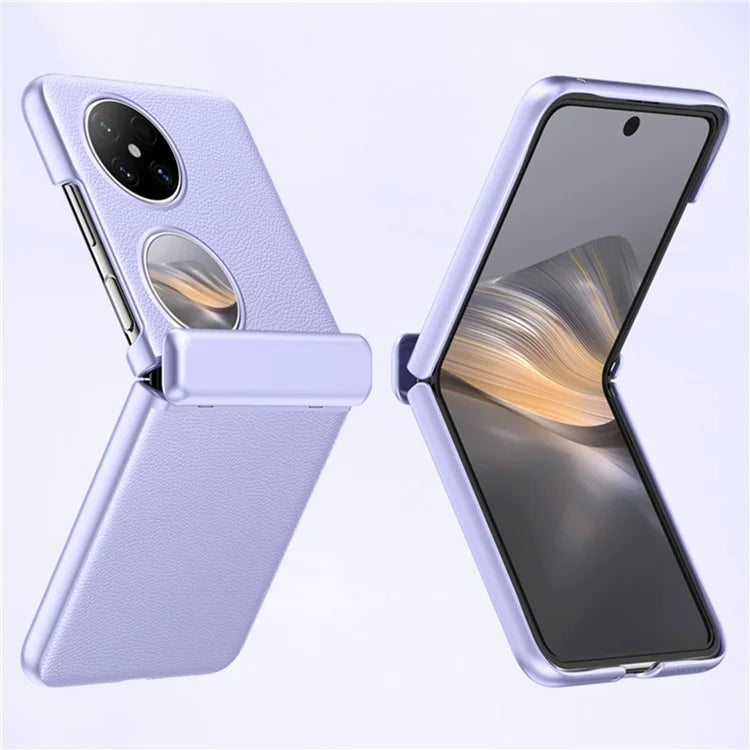 For Huawei Pocket 2 Case Leather Coated PC Hinge Protection Skin-touch Phone Cover